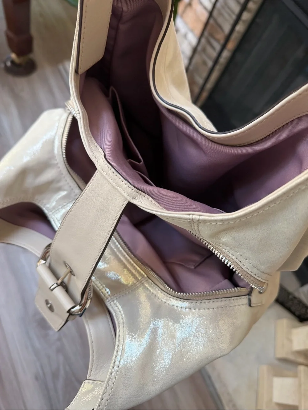 Coach shiny metallic